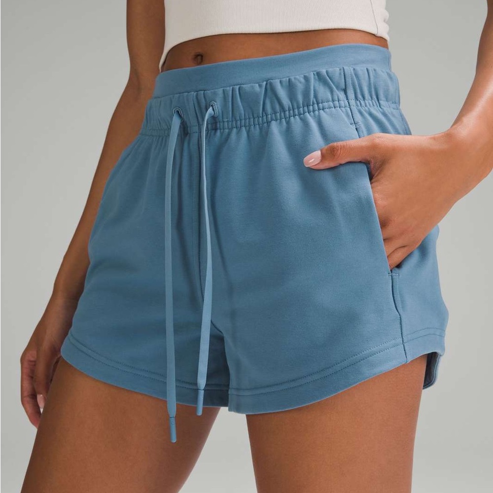 Lululemon Inner Glow High Rise Short 3” in utility blue - SIZE 8
